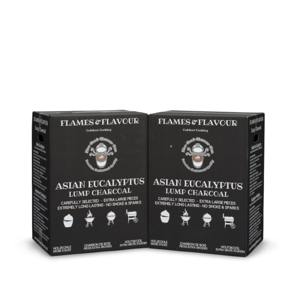 36 KG Flames & Flavour Asiatische Eukalyptus BIG BLOCK Holzkohle