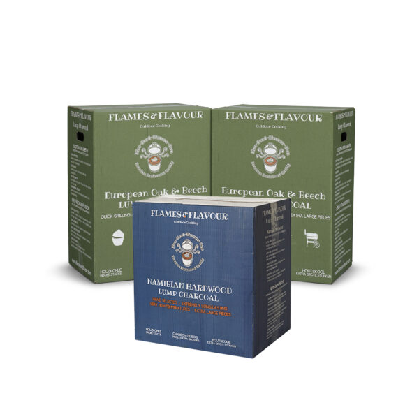 Angebot 18 KG europäische Eiche & Buche + Namibisch Hartholz Restaurant Holzkohle 17 Kg